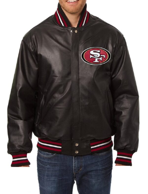 San Francisco 49ers Varsity Leather Jacket