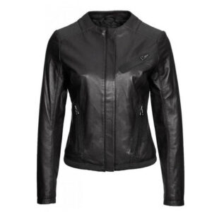 Agents Of Shield Skye Bomber Black Jacket Skye Bomber Black Leather Jacket