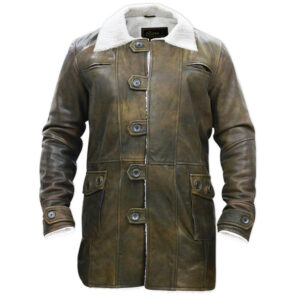 Dark Knight Rises Bane Brown Leather Coat