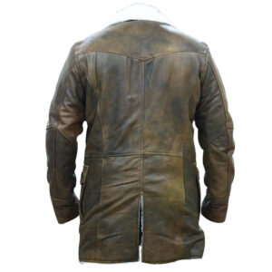 Dark Knight Rises Bane Brown Leather Coat