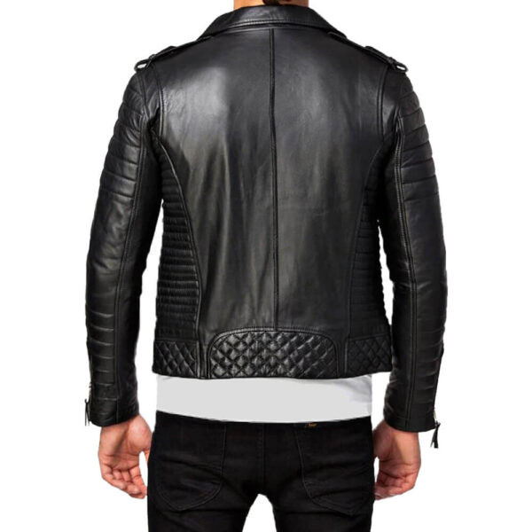 Men's Black Slim Fit Real Leather Jacket