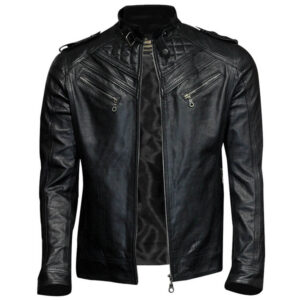 Men's Vintage Retro Biker Leather Jacket