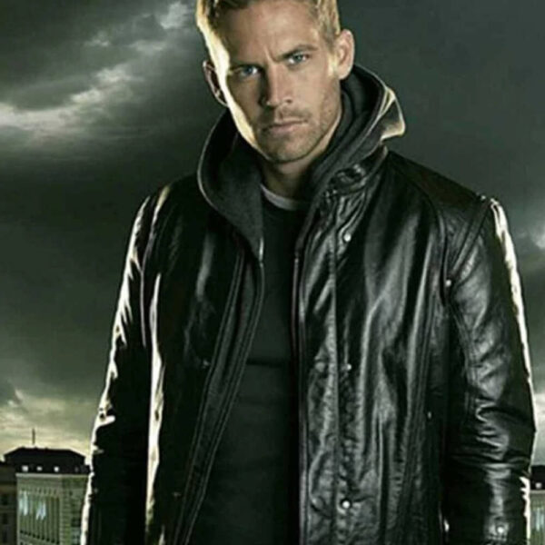 Paul Walker Leather Hoodie Jacket