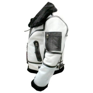 Men's B3 Aviator Fur Bomber Leather Jacket