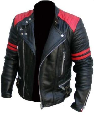 Men's Brando Vintage Biker Leather Jacket