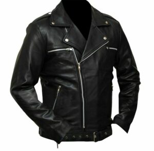 Negan Jeffrey Dean Morgan Black Leather Jacket