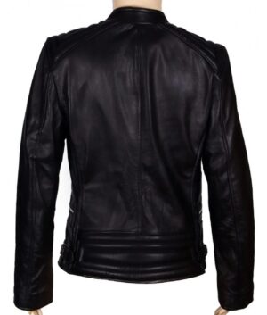 Abbey Crouch Black Leather Jacket Biker