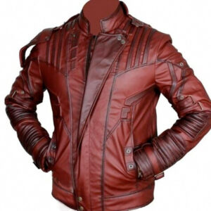 Star Lord Chris Pratt Maroon Jacket Guardians Of The Galaxy 2