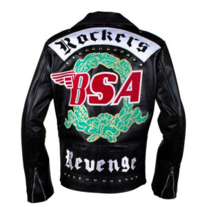 BSA Rockers Revenge Black Leather Jacket