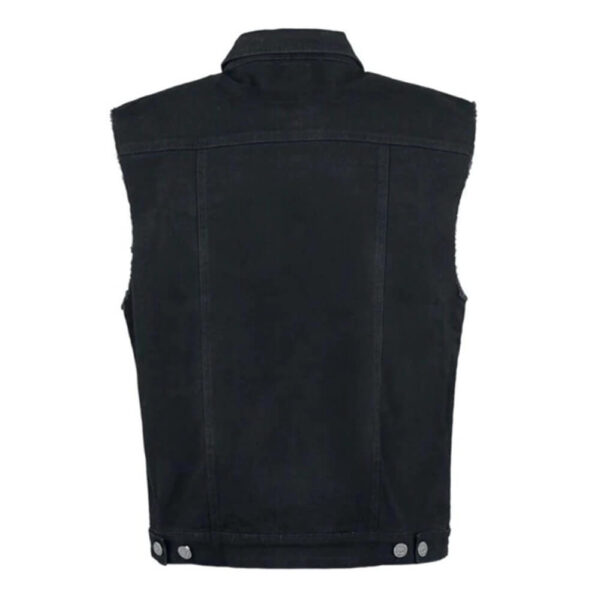 Mens Western Black Cotton Vest