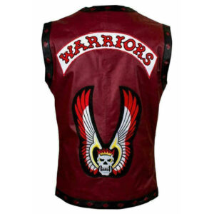 The Warriors Movie Maroon Leather Vest