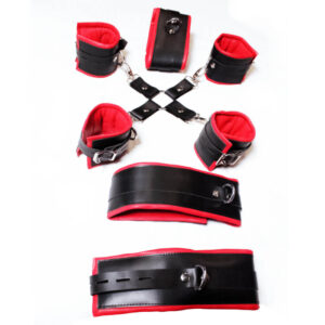 7 Piece Restraints Leather Bondage BDSM fun