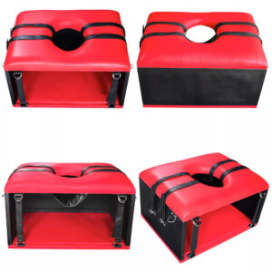 Queening Chair for Face siting Sex Bondage BDSM Furniture Kinging Red Box