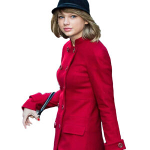 Taylor Swift Red Double Breasted Coat